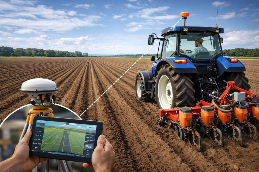 RTK у сільському господарстві: як досягти точного паралельного водіння