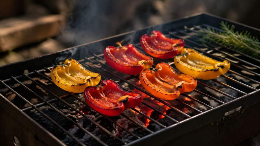 Как приготовить болгарский перец на мангале сочно и ароматно