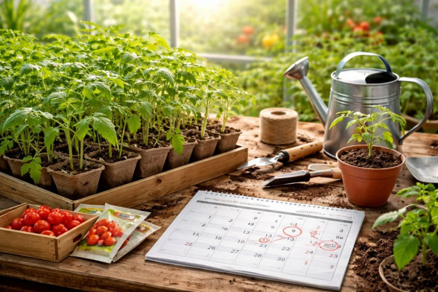 Коли сіяти помідори на розсаду: точні строки та календар