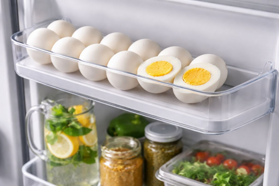 Скільки можна зберігати варені яйця в холодильнику