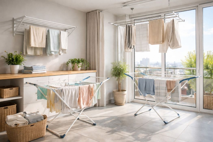 Як вибрати сушарку для білизни в квартиру: підлогова, настінна або стельова