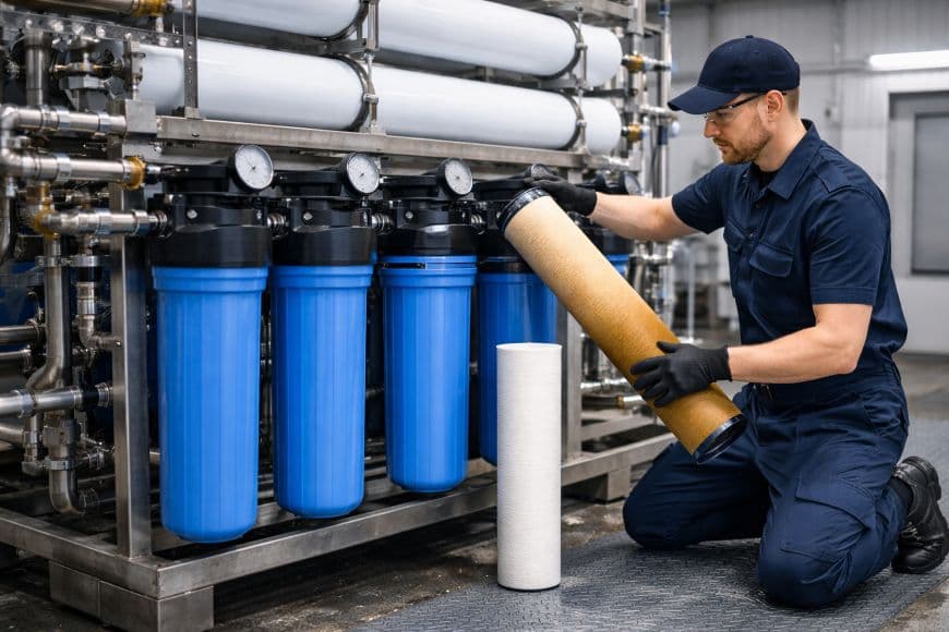 Заміна попередніх фільтрів промислової системи зворотного осмосу: захист мембран