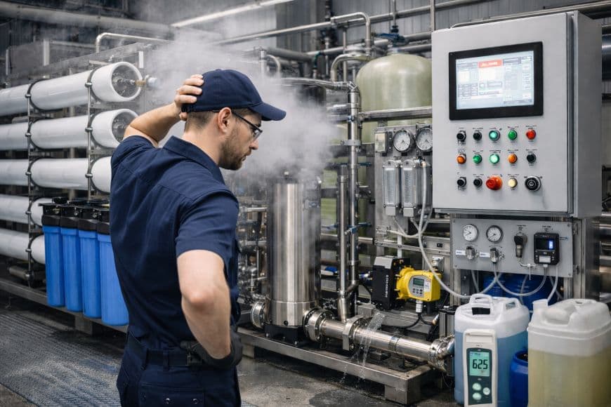 Типові помилки під час експлуатації промислової системи зворотного осмосу