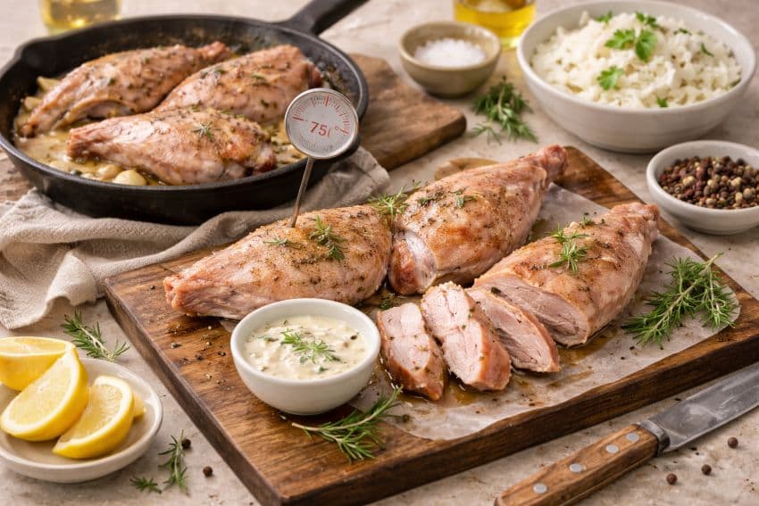 Температура, час і &laquo;відпочинок&raquo; м&rsquo;яса кролика: прості орієнтири