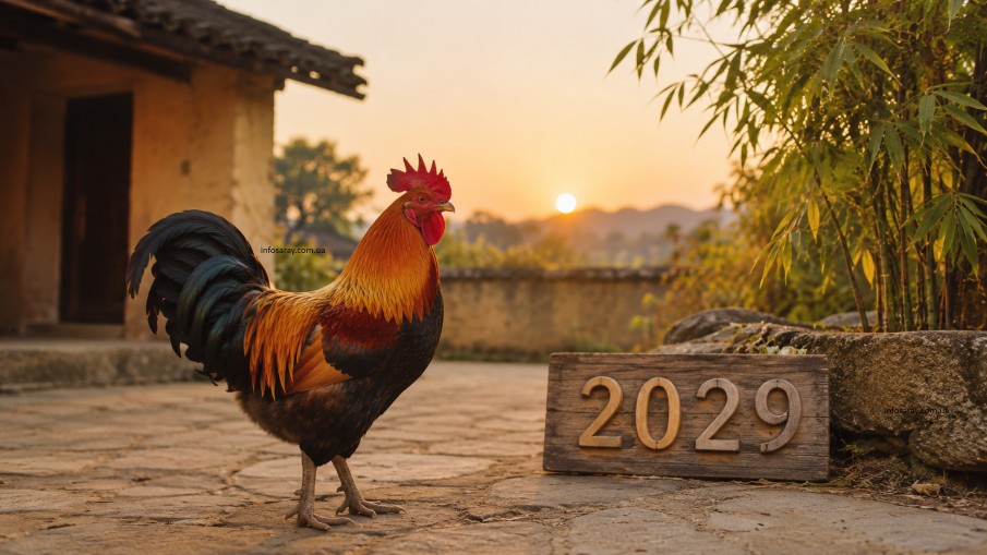 Земляний Півень та число 2029 - символ року за східним календарем