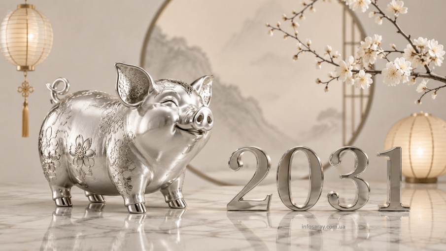 Символ Свиньи восточного календаря на 2031 год
