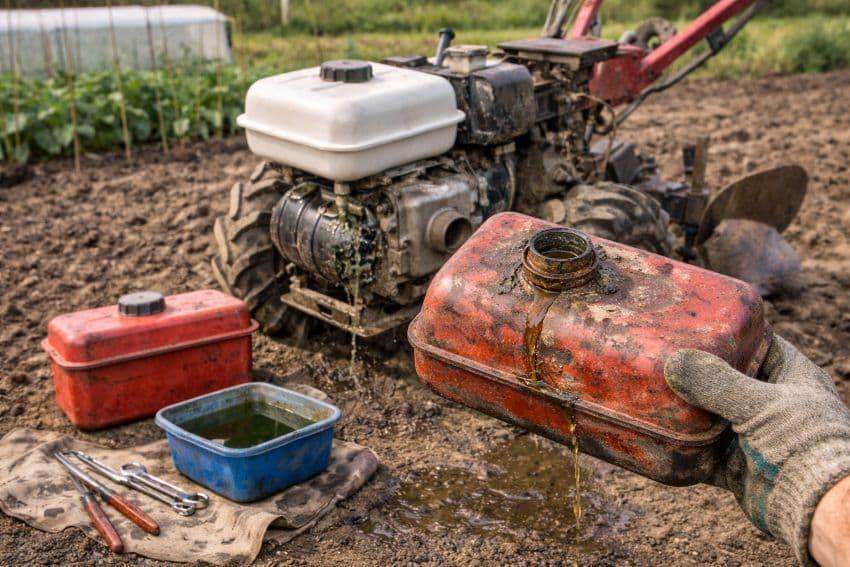 Ремонт старого мотоблока &ndash; заміна бензобака
