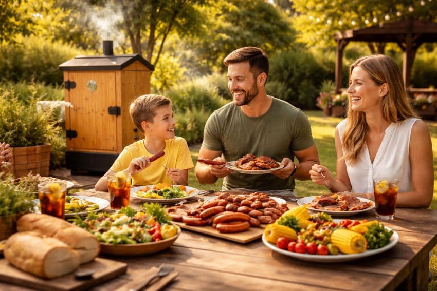 Семейный обед на природе Семейный обед на природе