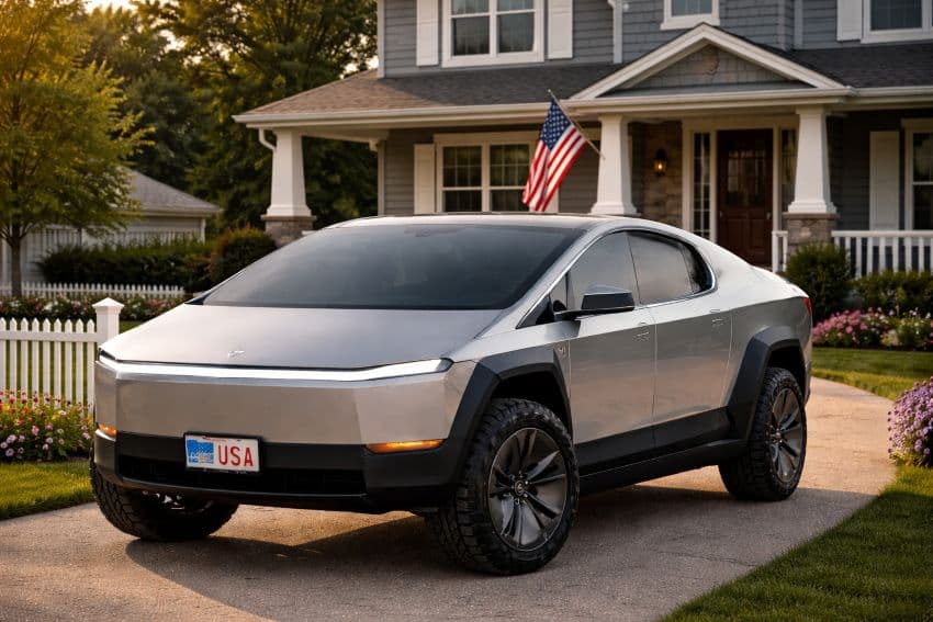 Автомобиль Tesla Cybertruck в США