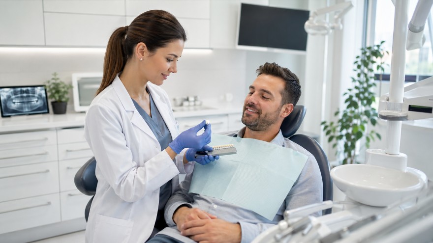 Установка коронки в стоматологии