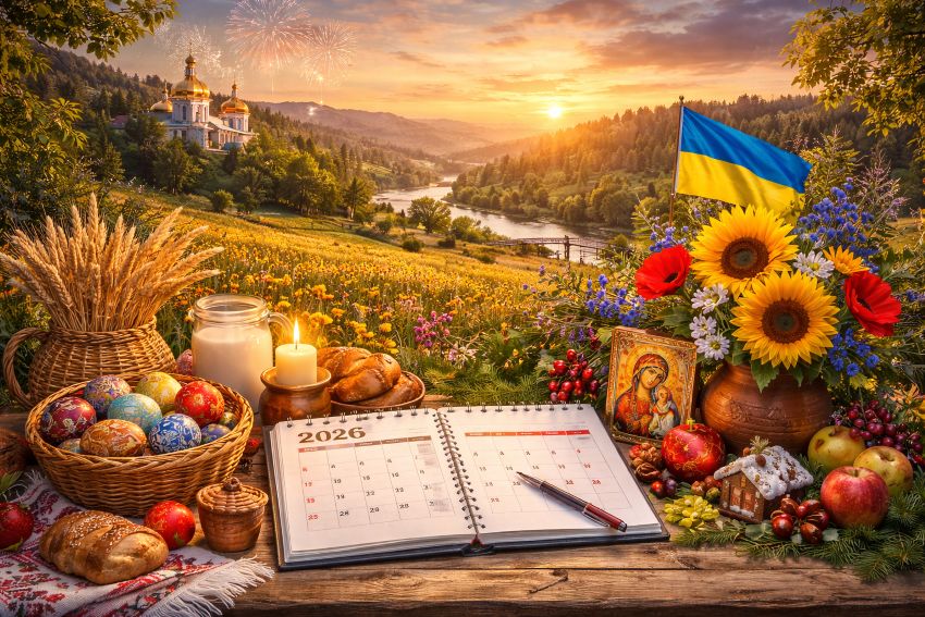 Новий календар свят на 2026 рік в Україні