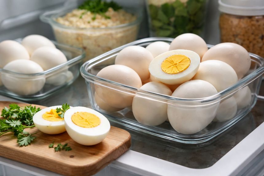 Зберігання варених яєць у холодильнику